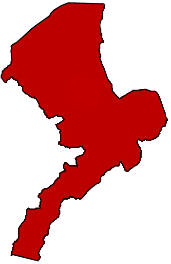 Mapa del municipio de Marcala, La Paz